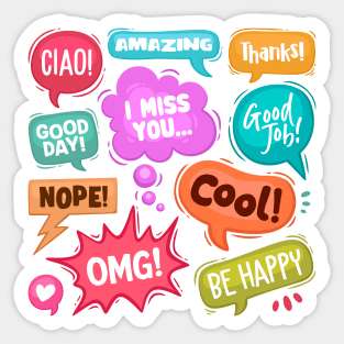 Abstract Speech Word Sticker